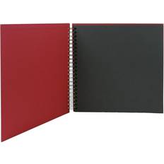 Rössler 1329452367 – S.O.H.O. Wire-O fotoalbum 290 x 290 mm, 60 svarta sidor, röd, 1 styck