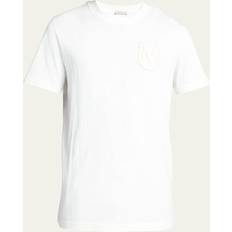 Moncler Blåa T-shirts Moncler Logo T-shirt