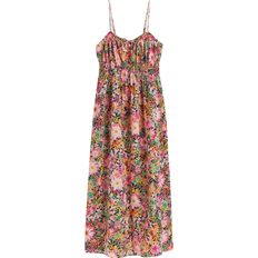 54 - Chinos - Dam Kläder H&M Smocked Dress - Black/Floral