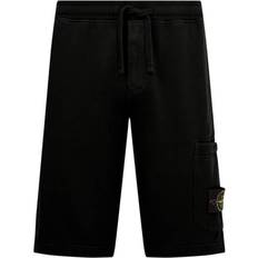 Stone Island Herr - Svarta Shorts Stone Island Fleece Bermuda Shorts - Black