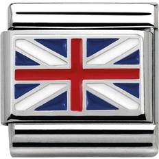 Nomination Herr Smycken Nomination Composable Classic Link Great Britain Charm - Silver/Multicolor