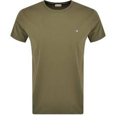 Gant T-shirts & Linnen Gant Classic T-shirt in Regular Fit - Juniper Green