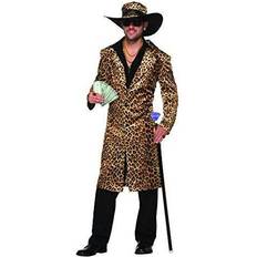 Forum Funky leopard pimp jacket hat men's costumes
