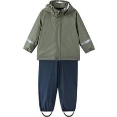 24-36M - Tunnare jackor Ytterkläder Reima Toddler's Rain Set Tihku - Greyish Green (5100021A-8920)