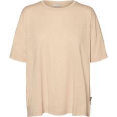 Noisy May Oversize Fit T-shirt Beige