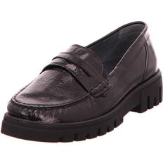 Waldläufer Loafers Waldläufer H-SERENA 723502 Ladies Leather Loafer Black: