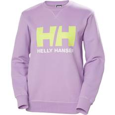 Helly Hansen Lila Tröjor Helly Hansen W Hh Logo Crew Sweat Sweatshirts Heather