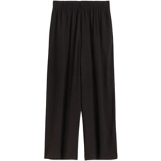 H&M XS Byxor & Shorts H&M 7/8 Length Slip-On Trousers - Black