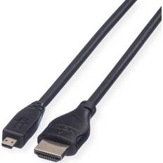 Roline HDMI-kablar Roline hdmi high speed cable + ethernet, a d, m/m 2