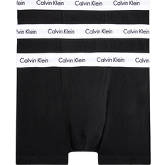 Calvin Klein Bomull - Boxers Kalsonger Calvin Klein Cotton Stretch Trunks 3-pack - Black