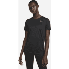 Nike Dam - Kort ärmar - Polyester - Svarta T-shirts Nike Dri-FIT Tee, t-shirt dam