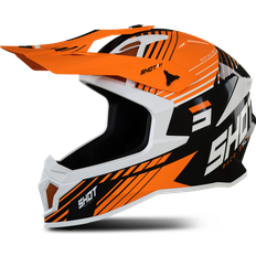 Shot Lite Fury Motocross Helmet, black-orange, 2XL, black-orange