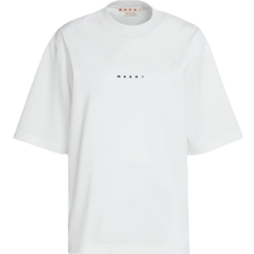 Marni Dam T-shirts Marni Logo T-shirt - Lily White