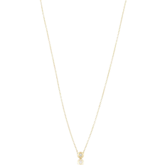 Gynning Jewelry Halsband Gynning Jewelry Loved Mini Necklace - Gold/Transparent