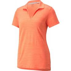 Dam - Orange Pikétröjor Puma Cloudspun Coast Polo Shirt - Hot Coral Heather