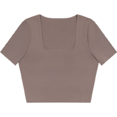 ICANIWILL Nimble Cropped T-shirt - Brown
