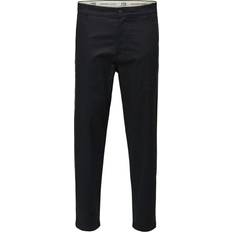 Selected Repton Tapered Chinos - Black