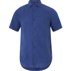 Superdry Skjortor Superdry Studios Casual Linen S/S Shirt Skjorta Twilight Navy