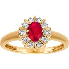 Diamanter Smycken Guldfynd Ring - Gold/Diamonds/Ruby
