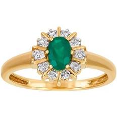 Diamanter Smycken Guldfynd Ring - Gold/Diamonds/Emerald