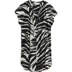 H&M Korta klänningar H&M Tunic Dress - Black/White Patterned
