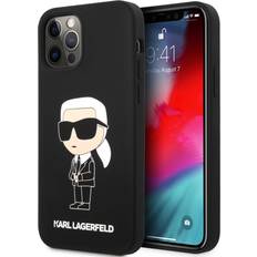 Karl Lagerfeld Apple iPhone 12 Mobilskal Karl Lagerfeld iPhone 12/iPhone 12 Pro NFT Silicone Svart