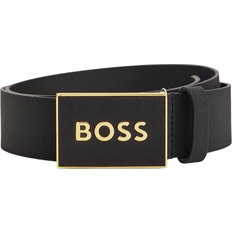 Hugo Boss Herr Skärp HUGO BOSS Icon S1 Plaque Buckle Belt - Black