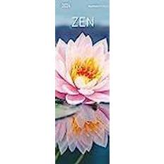 Alpha Zen 2024 Lesezeichenkalender 5,5x16,5 Ruhe Entspannung