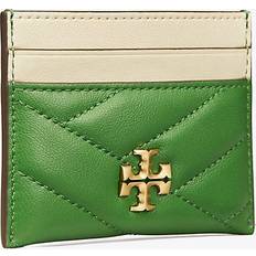 Tory Burch Kira Chevron Pop Edge Card Case Basil/Light Cream Handbags