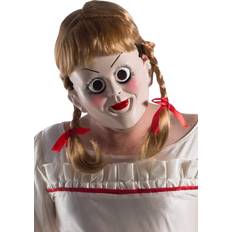 Rubies Beige Ansiktsmasker Rubies Adults Annabelle Creation Mask with Wig