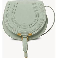 Chloé Marcie small saddle bag Green Size OneSize 100% Calf-skin leather