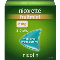 Nicorette Nikotintuggummin Receptfria läkemedel Nicorette Fruitmint 2mg 210 st Tuggummi