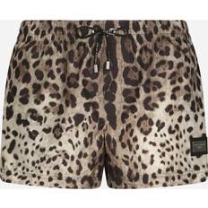Dolce & Gabbana Badkläder Dolce & Gabbana Short swim trunks with leopard print