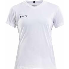 Craft Sportswear Dam - Polyester - Vita T-shirts Craft Sportswear Squad Jersey Solid T-shirt dam, Vit