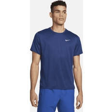 Nike Blåa - Dam - Kort ärmar - Polyester T-shirts Nike Löpartröja Dri-FIT UV Miller Navy/Blå/Silver Blå
