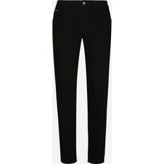 Dolce & Gabbana Byxor & Shorts Dolce & Gabbana Washed black slim-fit stretch jeans