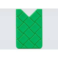 Bottega Veneta Intreccio silicone card holder - green - One fits