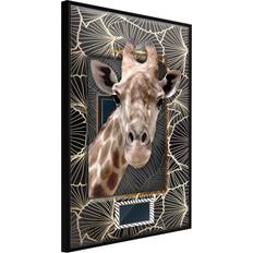 Artgeist Inramad Poster Tavla - Giraffe in the Frame 20x30