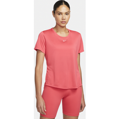 Nike Dam - Kort ärmar - Polyester - Vita T-shirts Nike One Dri-FIT Short Sleeve Top, t-shirt dam
