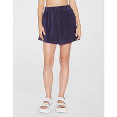 Moncler Bomull Shorts Moncler High-rise terry shorts blue