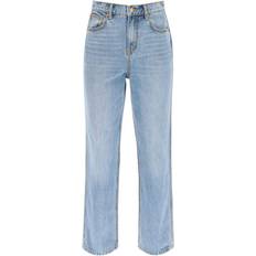 Tory Burch Byxor & Shorts Tory Burch High-rise straight-leg jeans blue