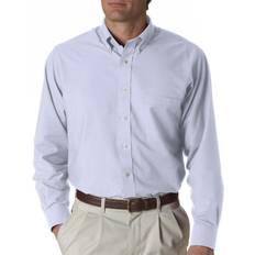 Van Heusen Men's Dress Shirt Regular Fit Oxford Solid Buttondown Collar - Blue