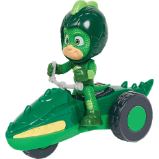 Simba Plastleksaker Bilar Simba 109402244 – PJ Masks Rover Gecko, med superhjältar, actionfigur/med utrymme och tillbehör/grön/figur 8 cm stor, för barn från 3 år