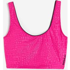 Speedo Dam Bikinis Speedo – Rosa, metallisk bikiniöverdel med prägling-Pink