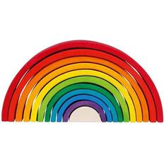 Goki Träleksaker Goki Byggeklodser Rainbow