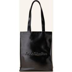 Acne Studios Black Logo-embossed Faux-leather Tote bag