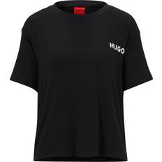 Hugo Boss Bomull - Dam Överdelar HUGO BOSS Kvinnors Unite Pyjama_T_Shirt, Black1, M, Black1