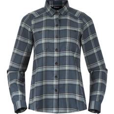 Bergans Skjortor Bergans Tovdal W Shirt - Orion Blue/Misty Forest Check