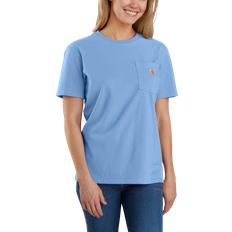 Carhartt Dam T-shirts & Linnen Carhartt Women's Short Sleeve Pocket T-shirt - Skystone