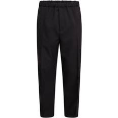 Jil Sander Men's Cropped Cotton Trousers Black